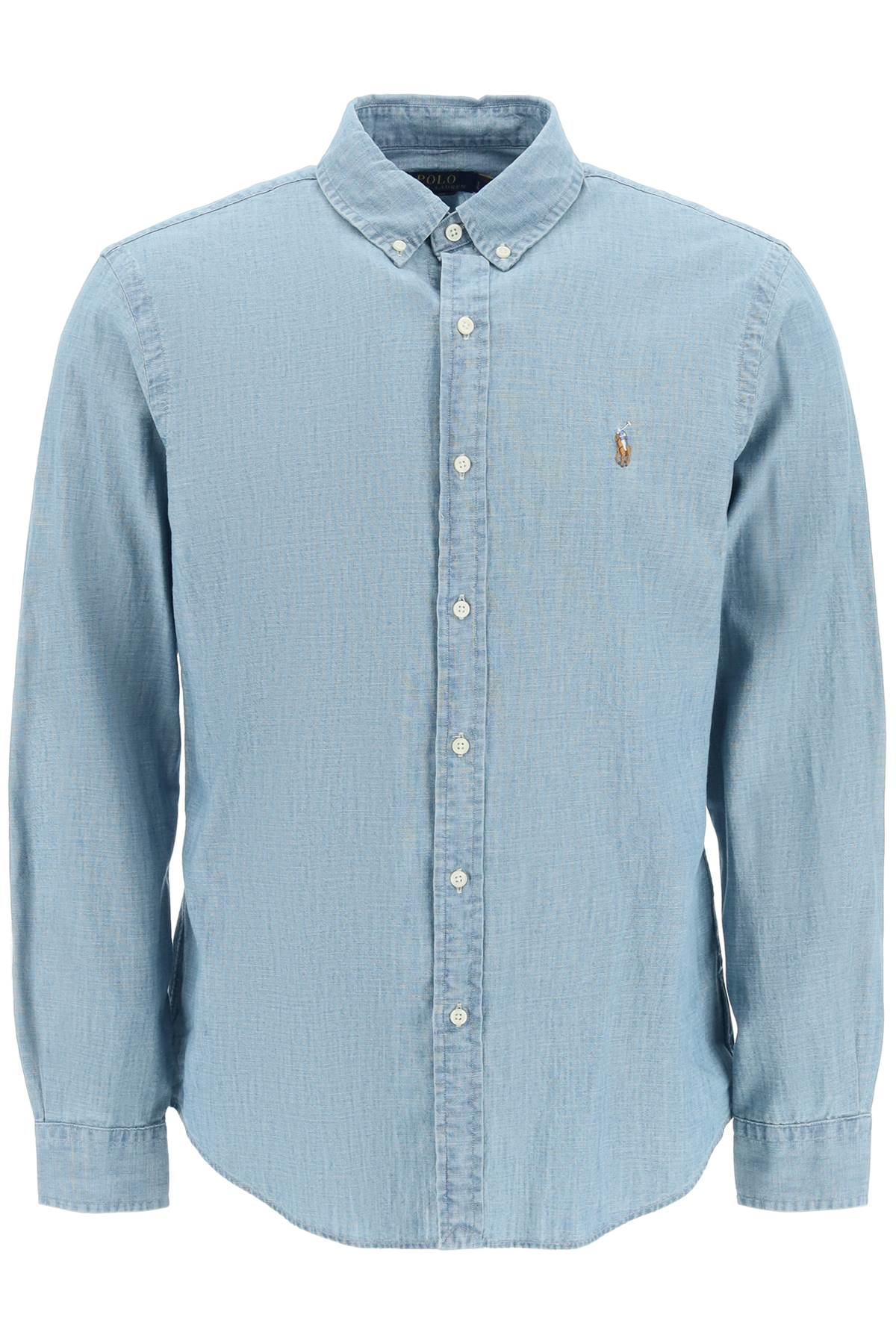 Polo Ralph Lauren slim fit shirt in stone-washed chambray - VivaceVenus