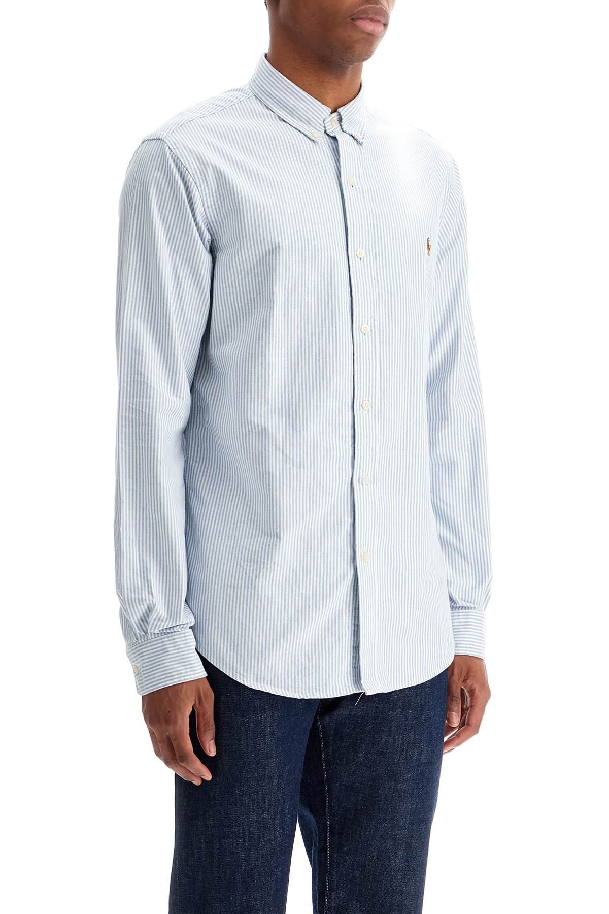 Polo Ralph Lauren slim fit shirt in striped oxford cotton - VivaceVenus