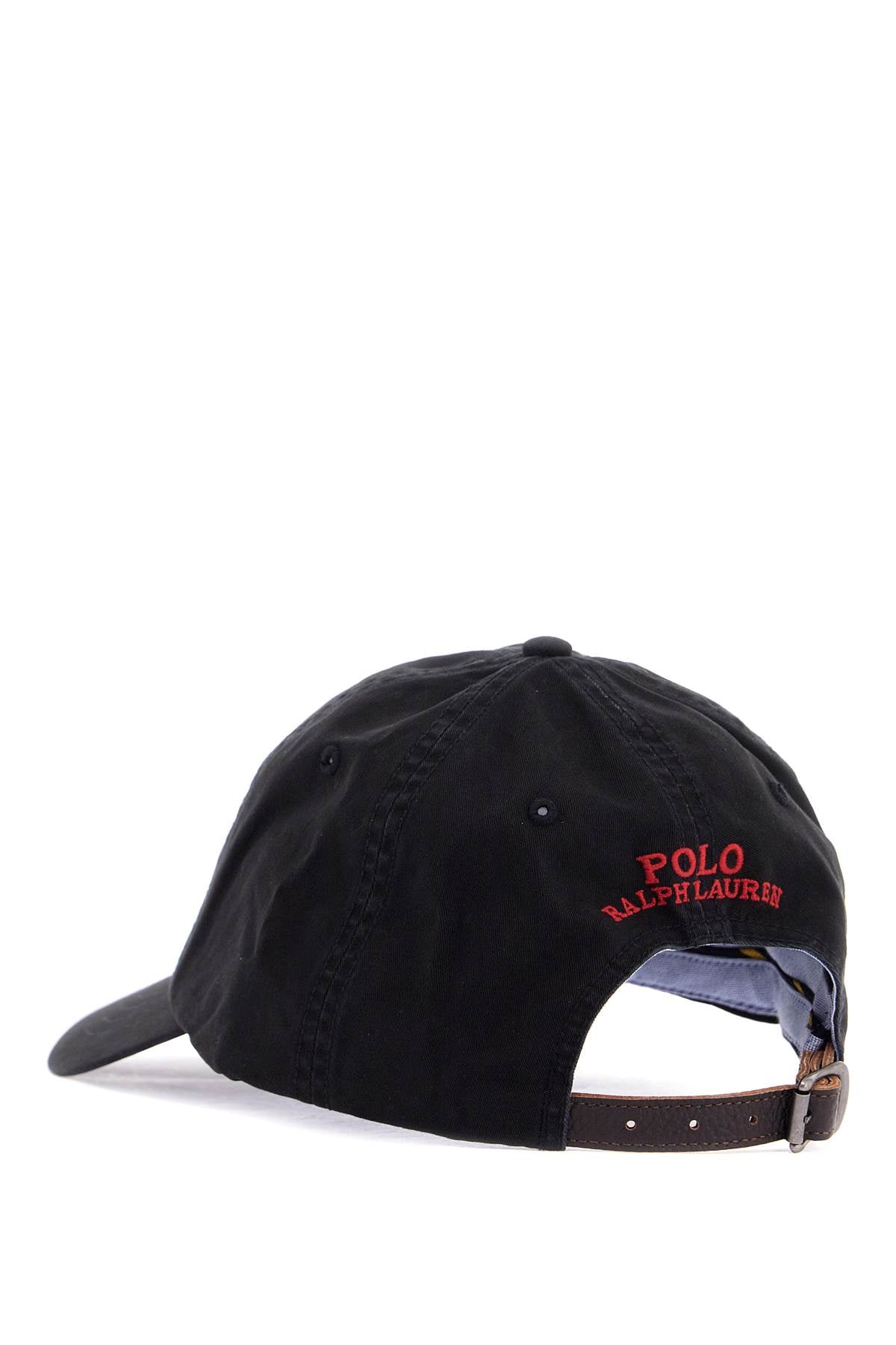 Polo Ralph Lauren black cotton cap with logo embroidery - VivaceVenus