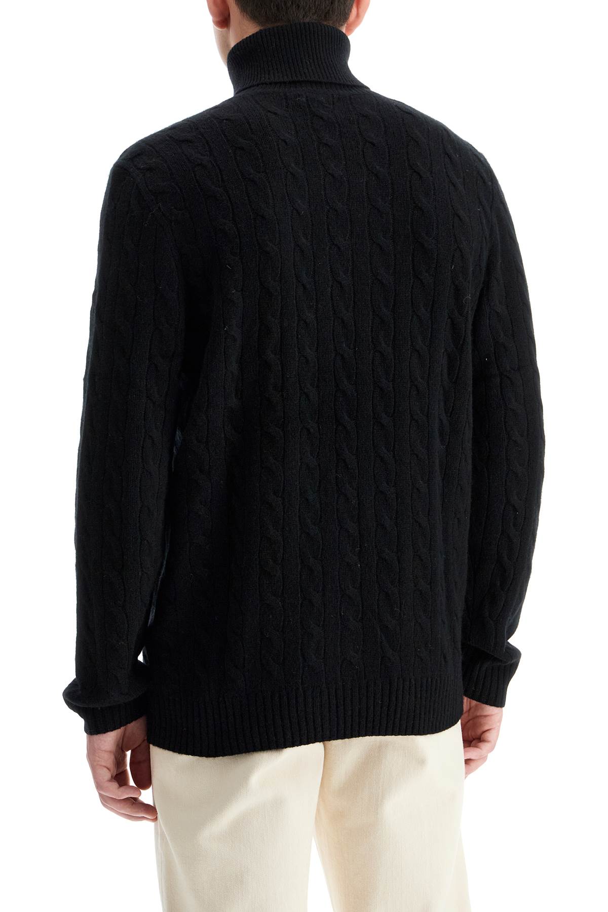 Polo Ralph Lauren cable-knit wool and cashmere turt - VivaceVenus