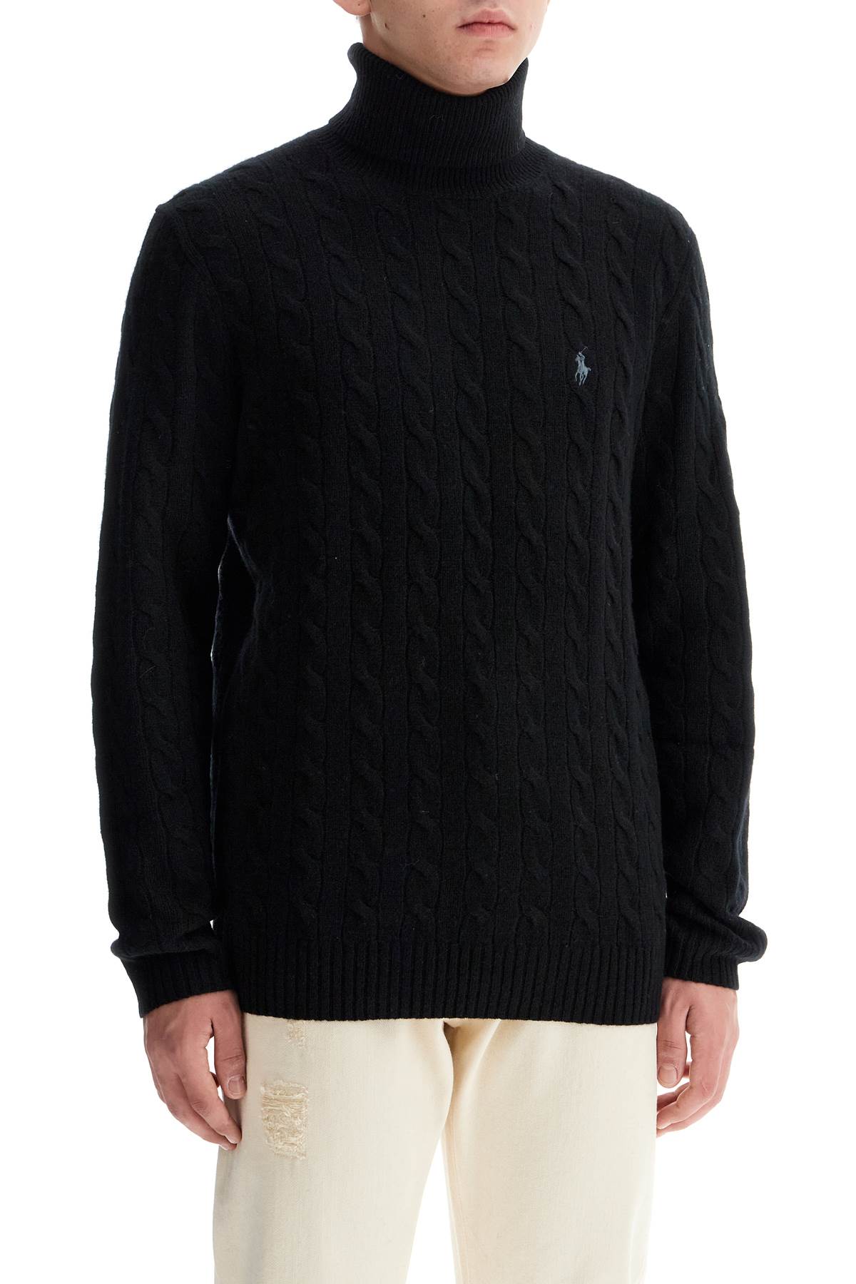 Polo Ralph Lauren cable-knit wool and cashmere turt - VivaceVenus