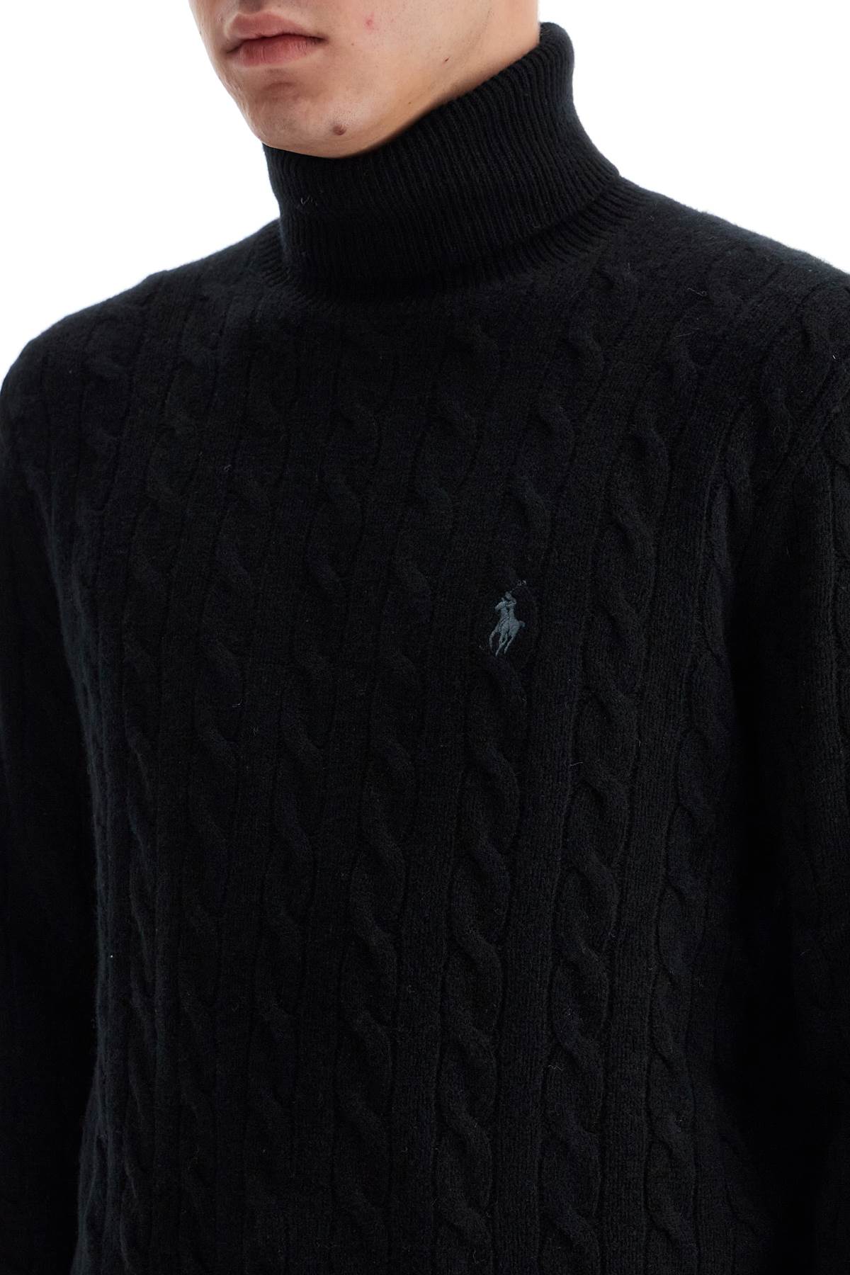 Polo Ralph Lauren cable-knit wool and cashmere turt - VivaceVenus