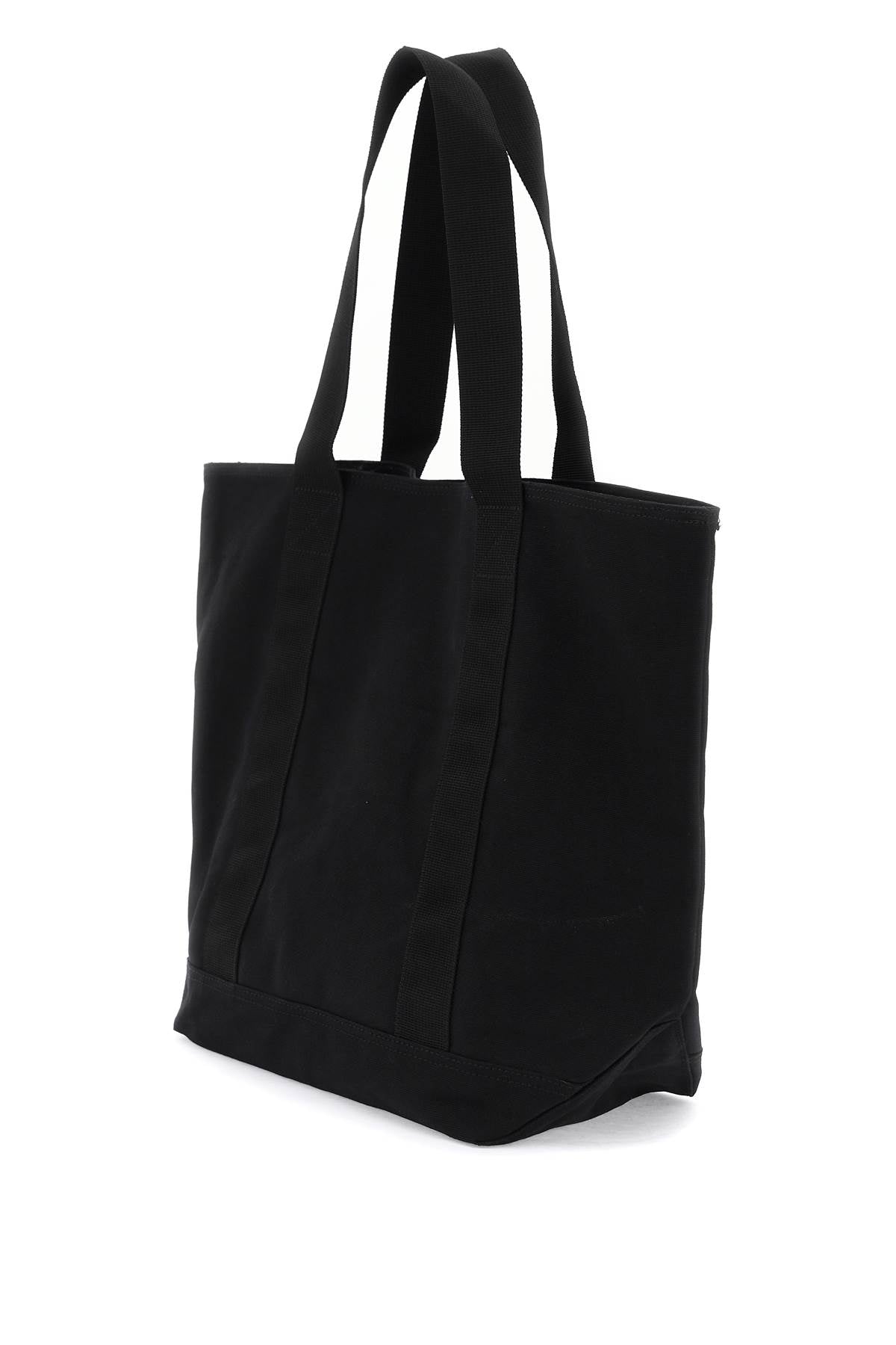 Carhartt Wip Dearborn Tote Bag In Italian   Black