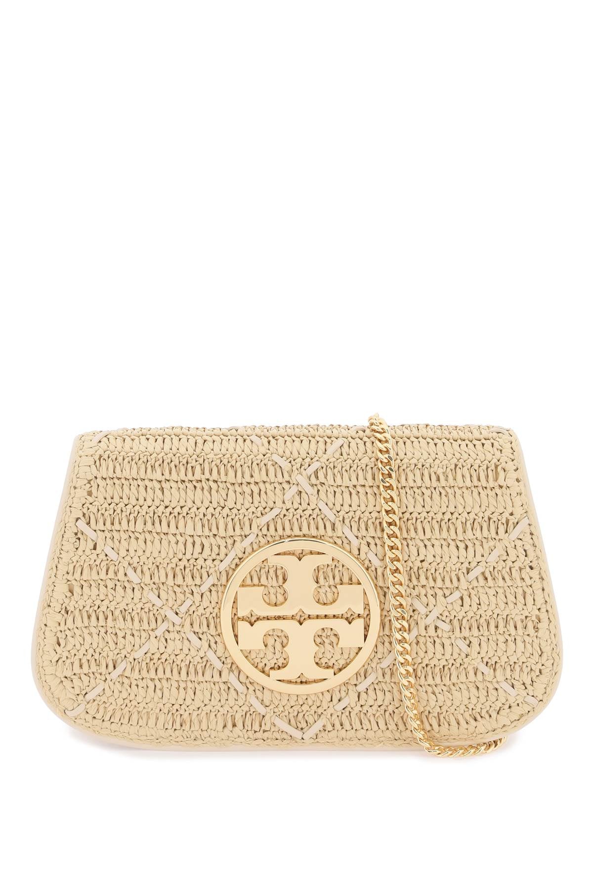 Tory Burch Replace With Double Quotereva Raffia   Beige