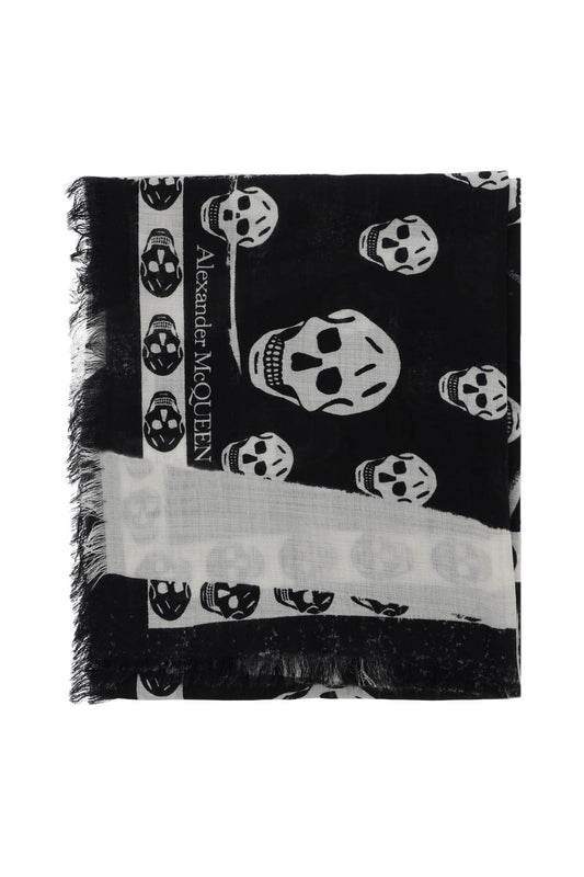 Alexander Mcqueen slashed skull scarf - VivaceVenus