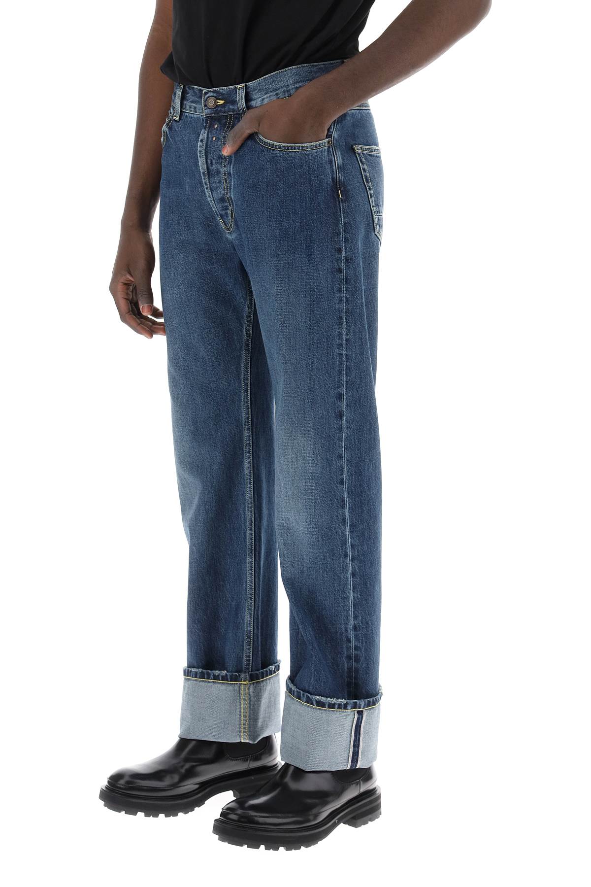 Alexander Mcqueen straight fit jeans in selvedge denim - VivaceVenus