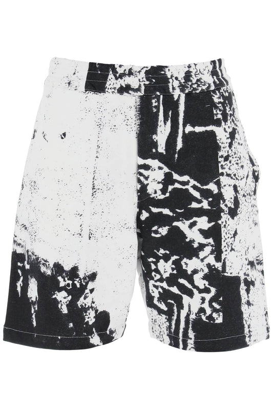 Alexander Mcqueen fold print sweat shorts - VivaceVenus