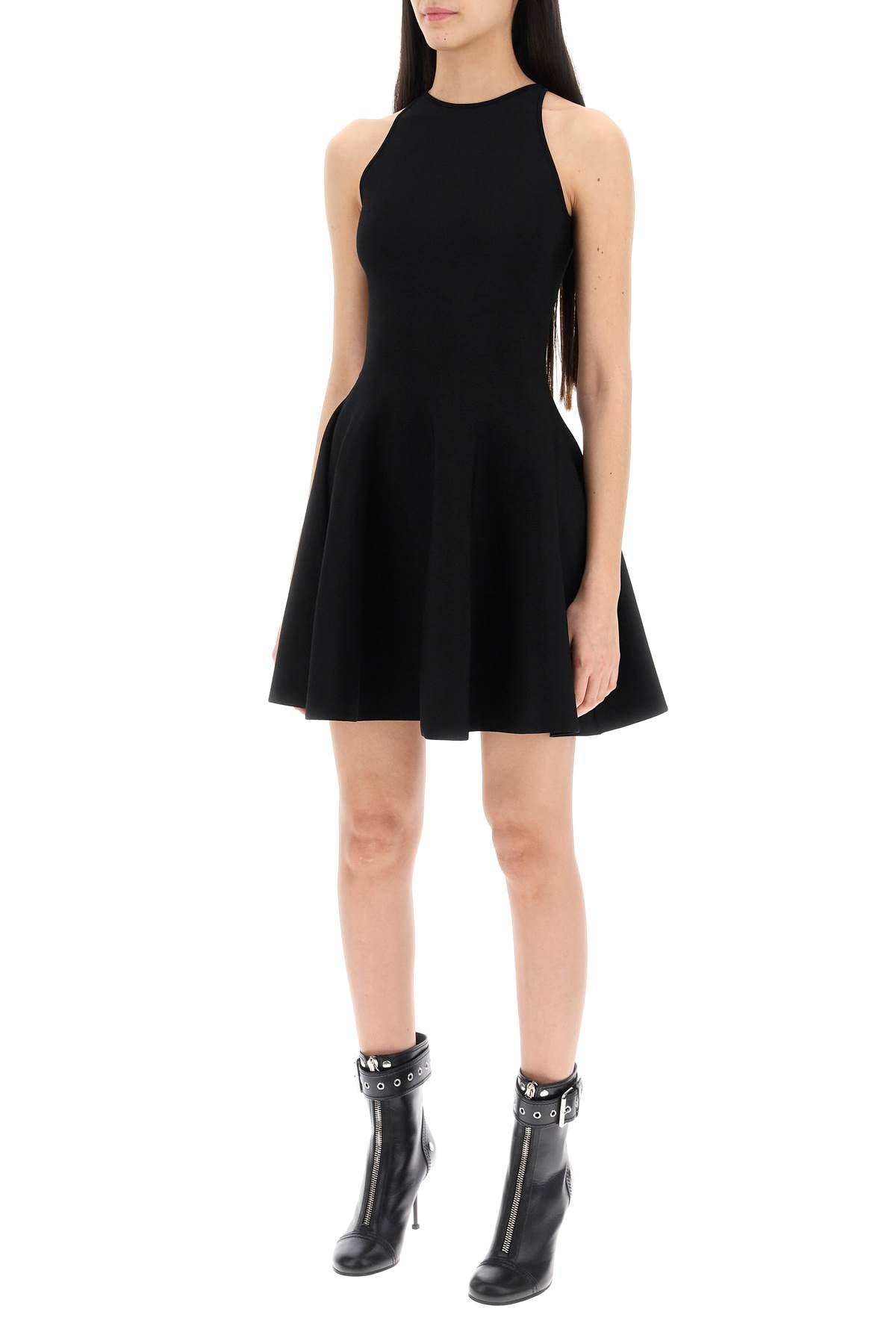 Alexander Mcqueen "mini knitted skater dress - VivaceVenus