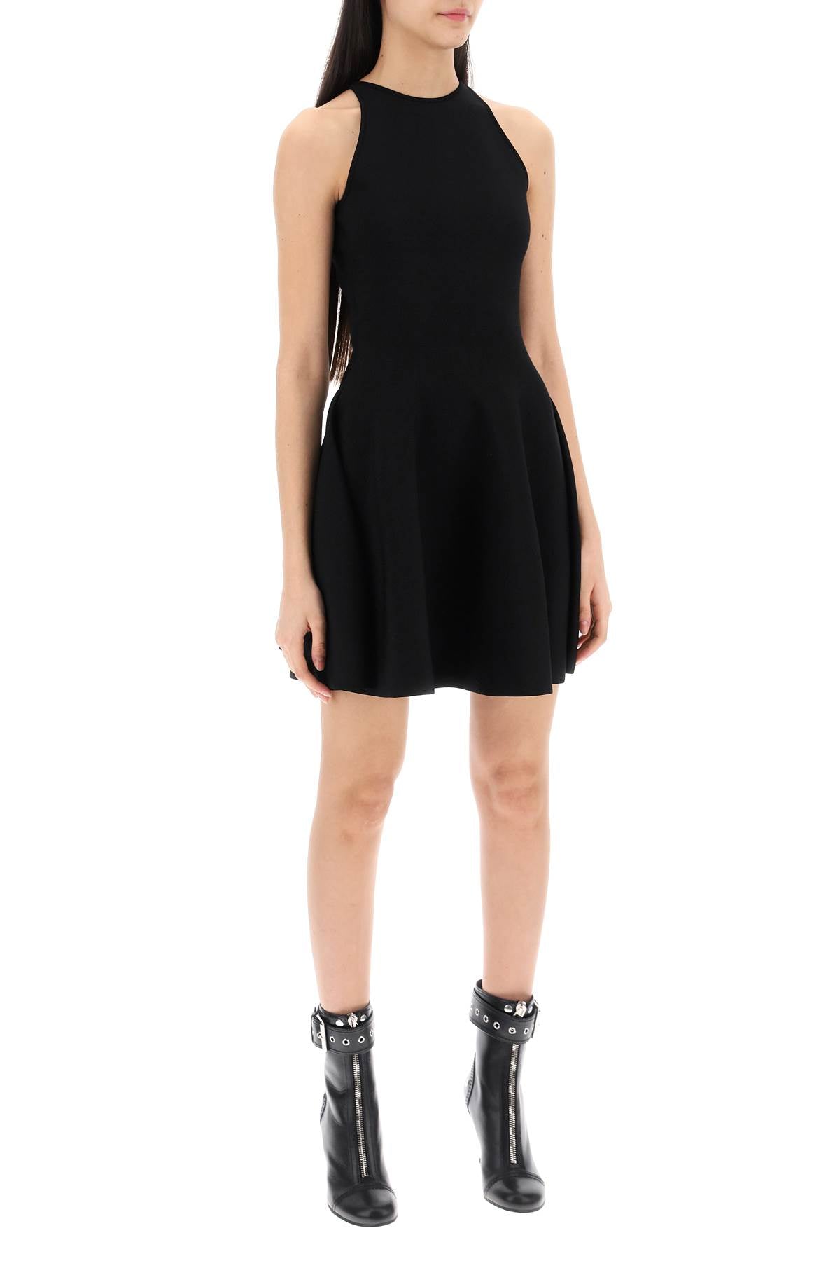 Alexander Mcqueen "mini knitted skater dress - VivaceVenus