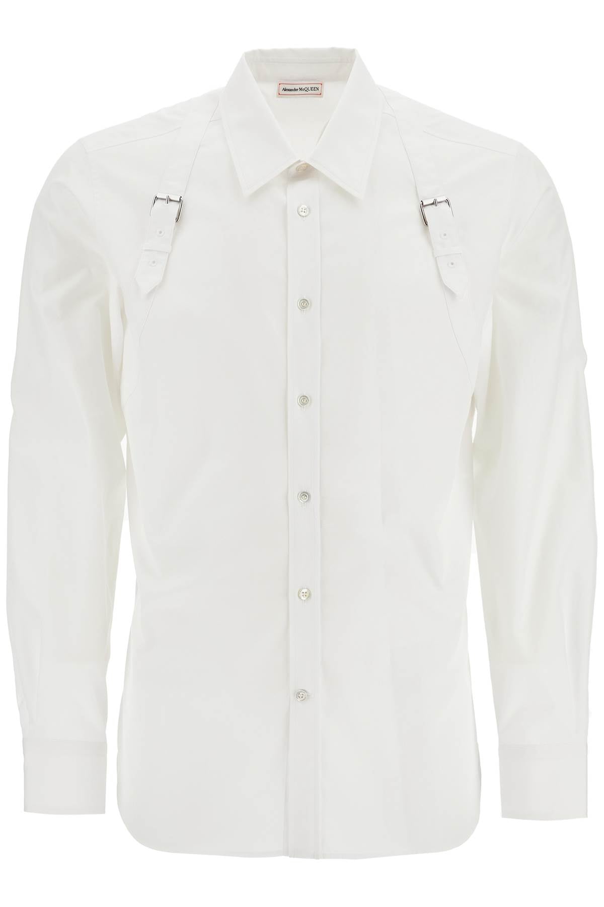 Alexander Mcqueen poplin harness shirt for men - VivaceVenus