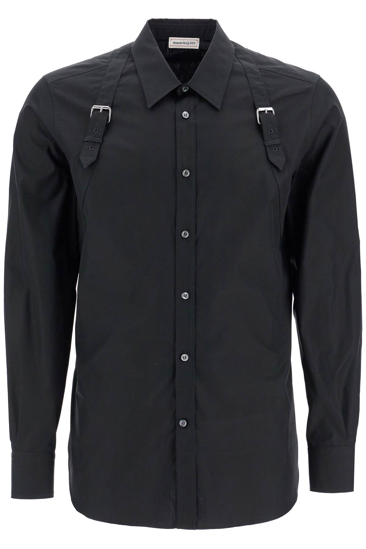 Alexander Mcqueen poplin harness shirt for men - VivaceVenus