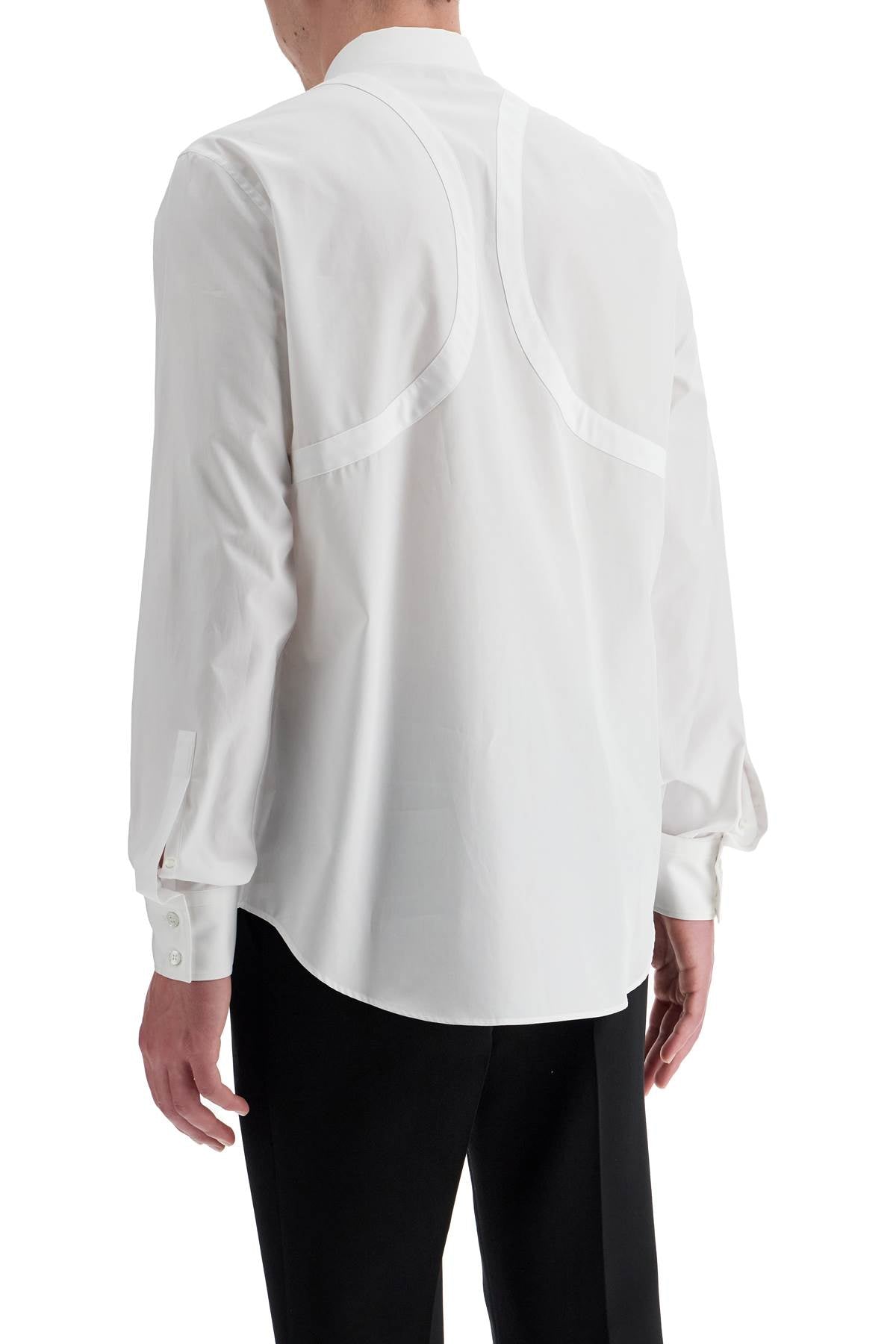 Alexander Mcqueen poplin harness shirt for men - VivaceVenus