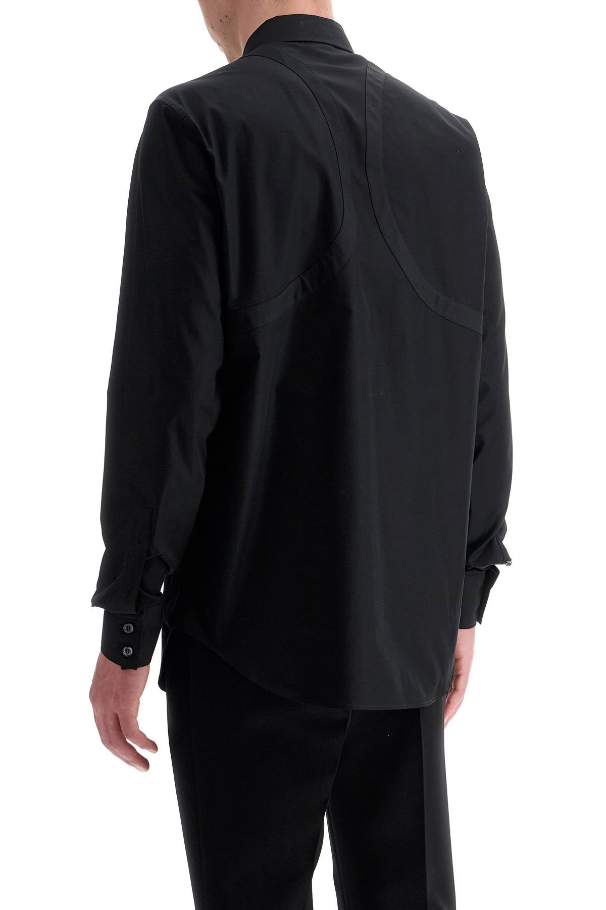 Alexander Mcqueen poplin harness shirt for men - VivaceVenus