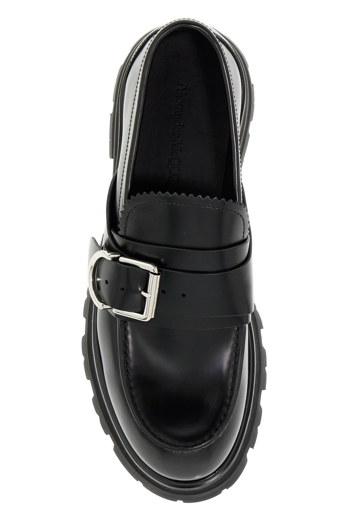 Alexander Mcqueen brushed leather wander loafers for - VivaceVenus