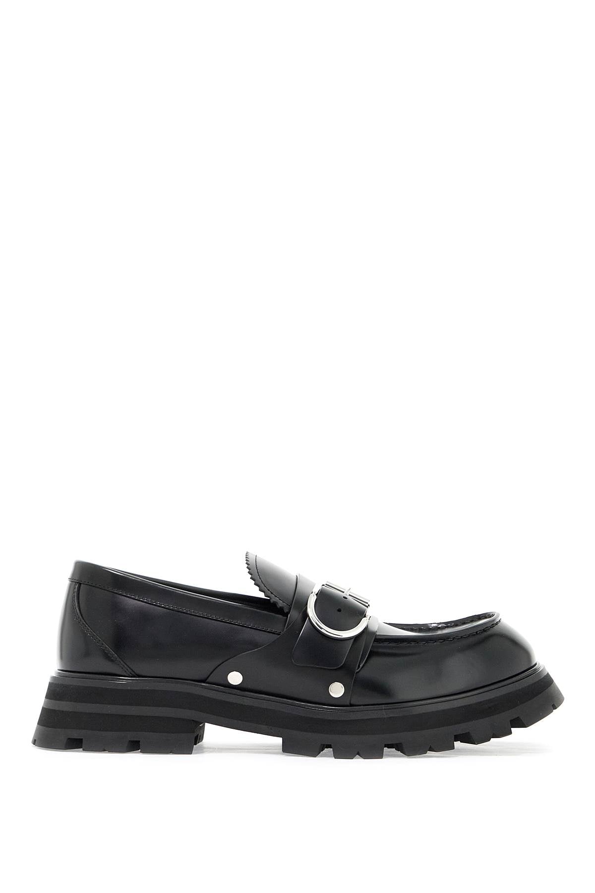 Alexander Mcqueen brushed leather wander loafers for - VivaceVenus