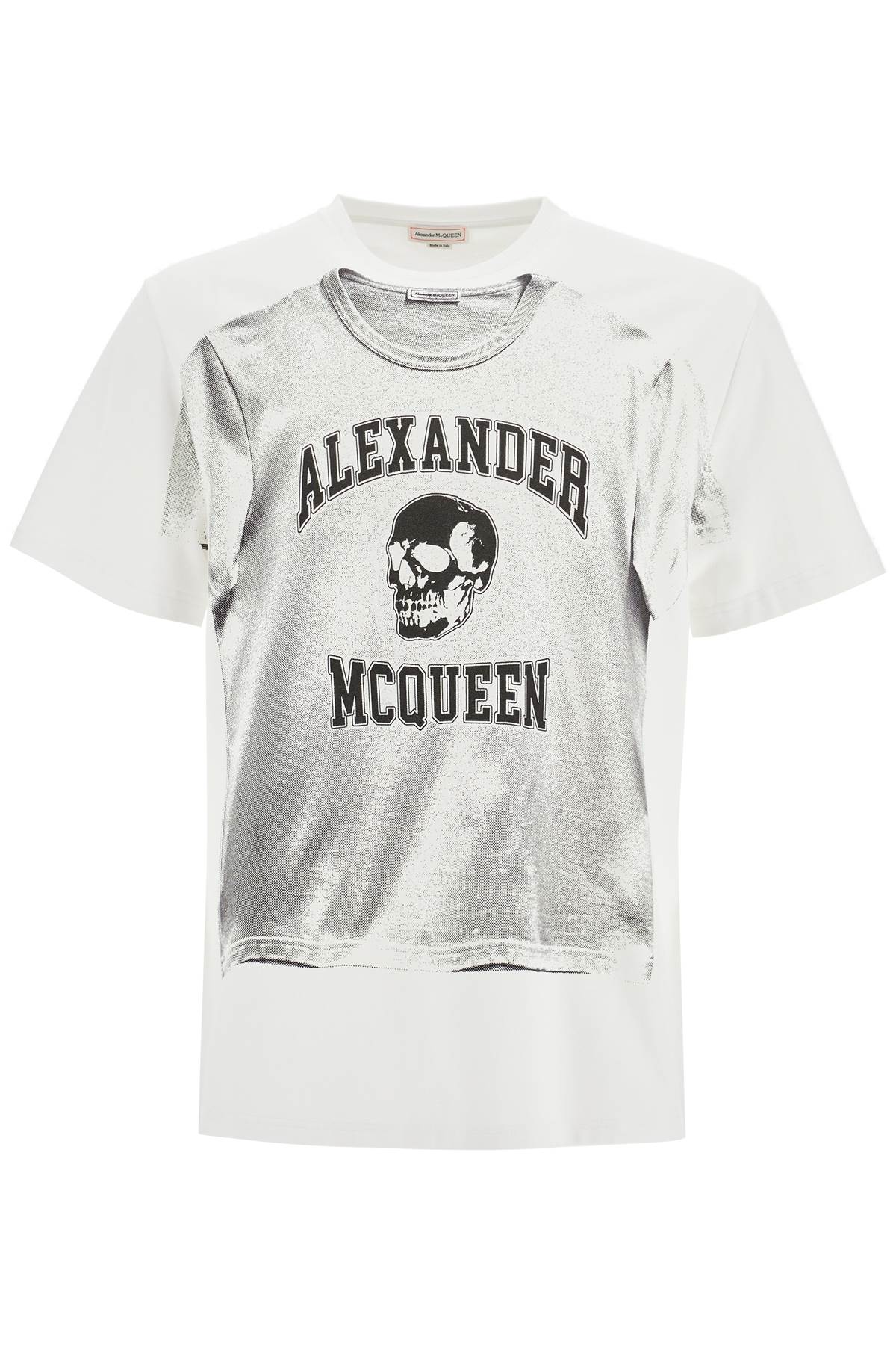 Alexander Mcqueen printed compact cotton t-shirt - VivaceVenus