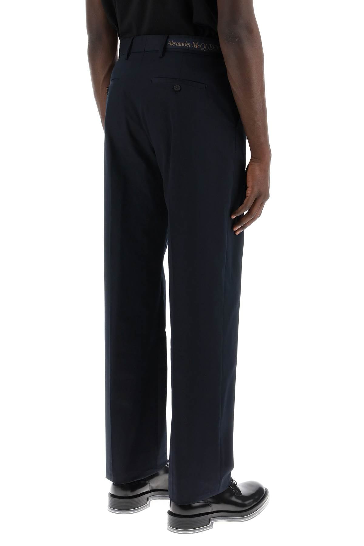 Alexander Mcqueen chino pants with logo lettering on the