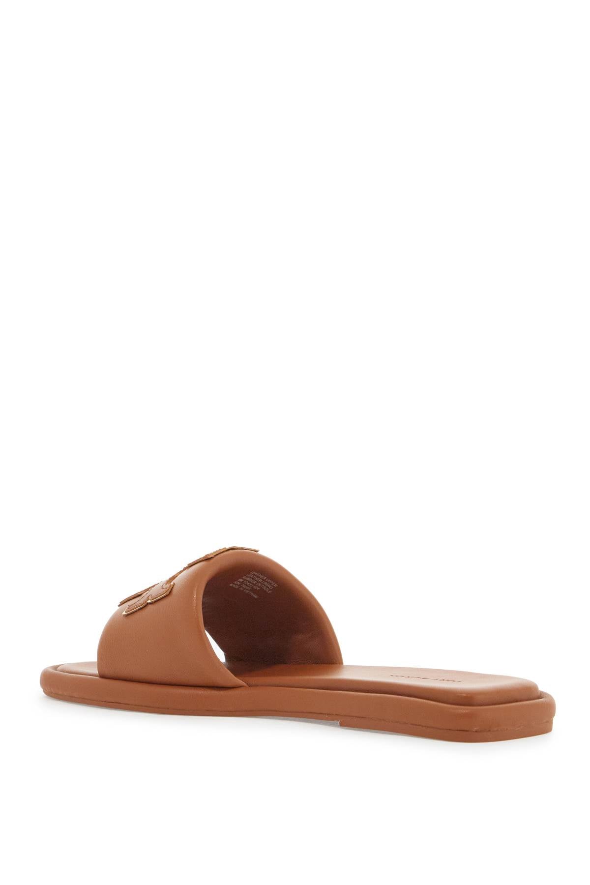 Tory Burch double t leather slides - VivaceVenus