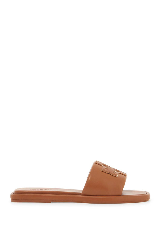 Tory Burch double t leather slides - VivaceVenus