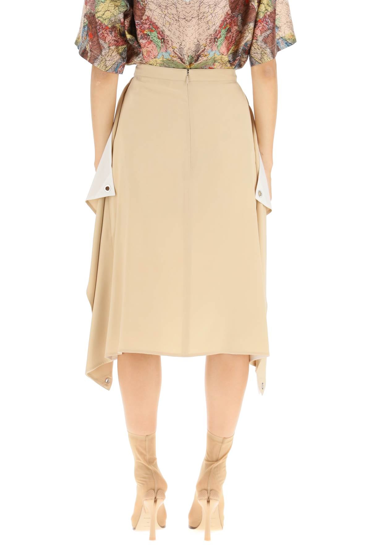 Burberry 'thea' silk midi skirt - VivaceVenus