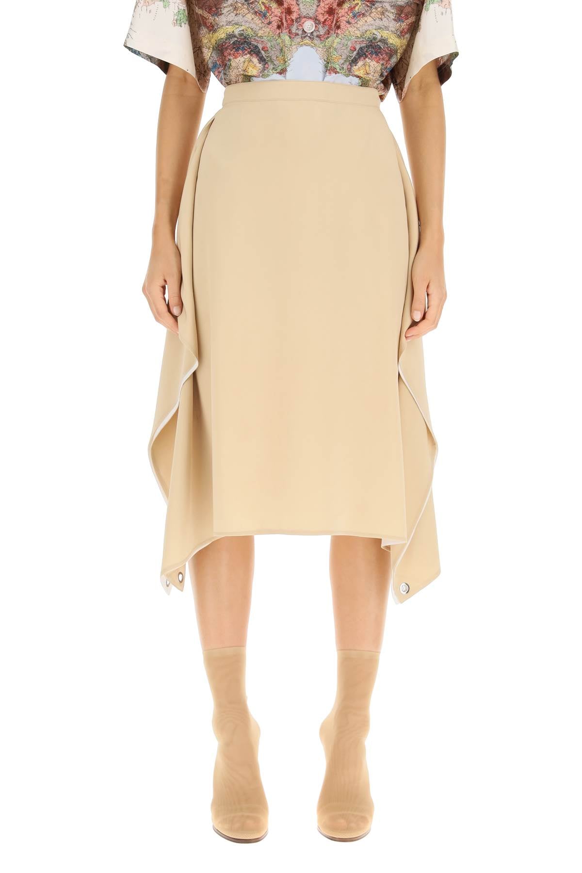 Burberry 'thea' silk midi skirt - VivaceVenus