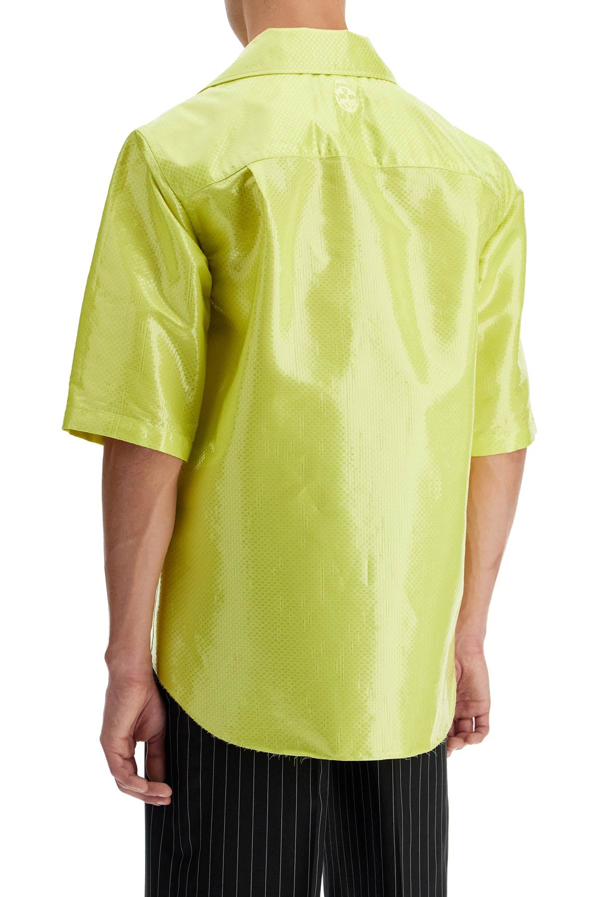 Alexander Mcqueen short-sleeved canvas tarp shirt. - VivaceVenus