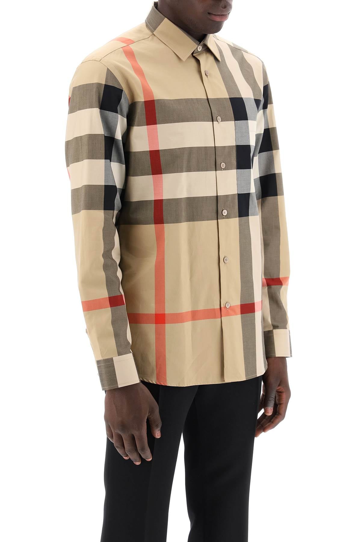 Burberry long sleeve summerton shirt - VivaceVenus