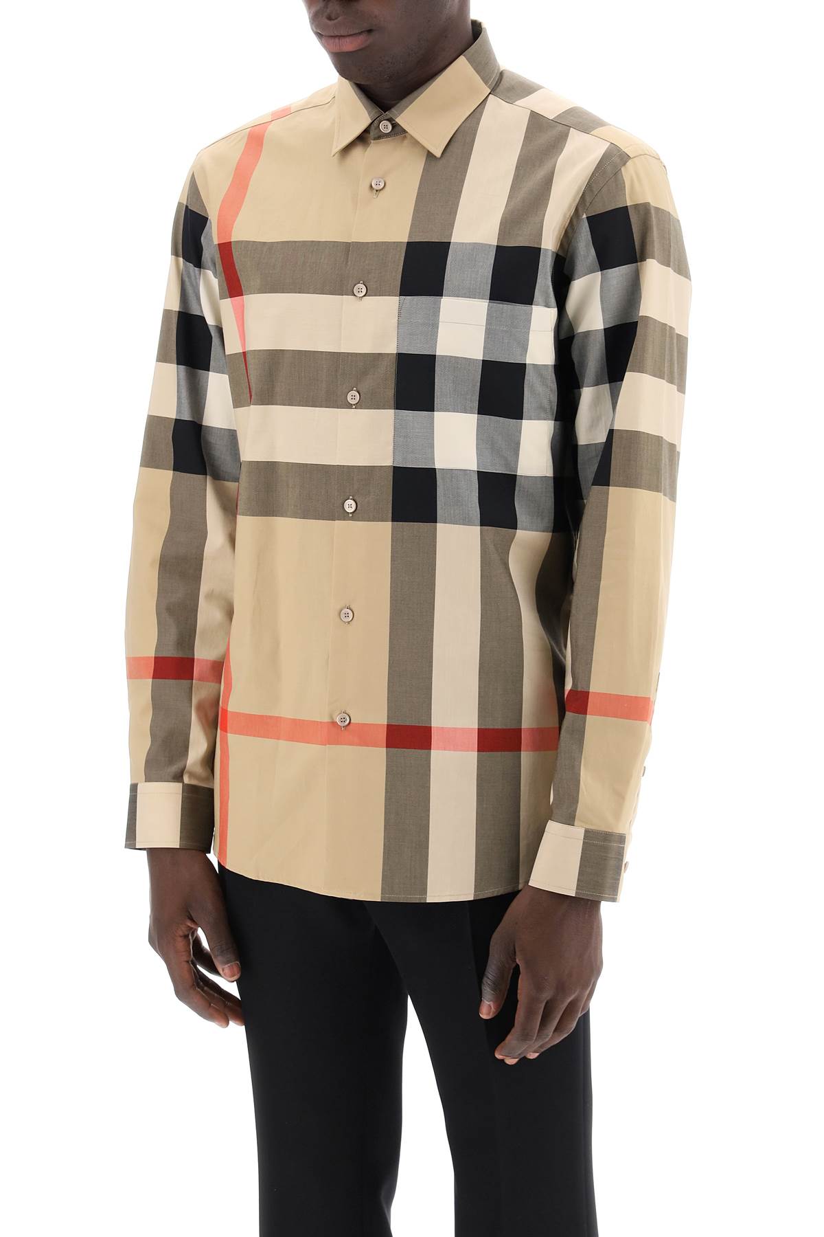 Burberry long sleeve summerton shirt - VivaceVenus