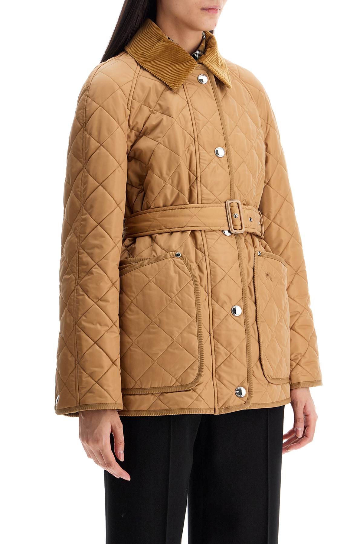 Burberry quilted jacket with belt pen - VivaceVenus