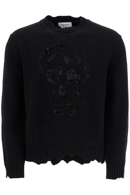 Alexander Mcqueen 'distressed skull print pul