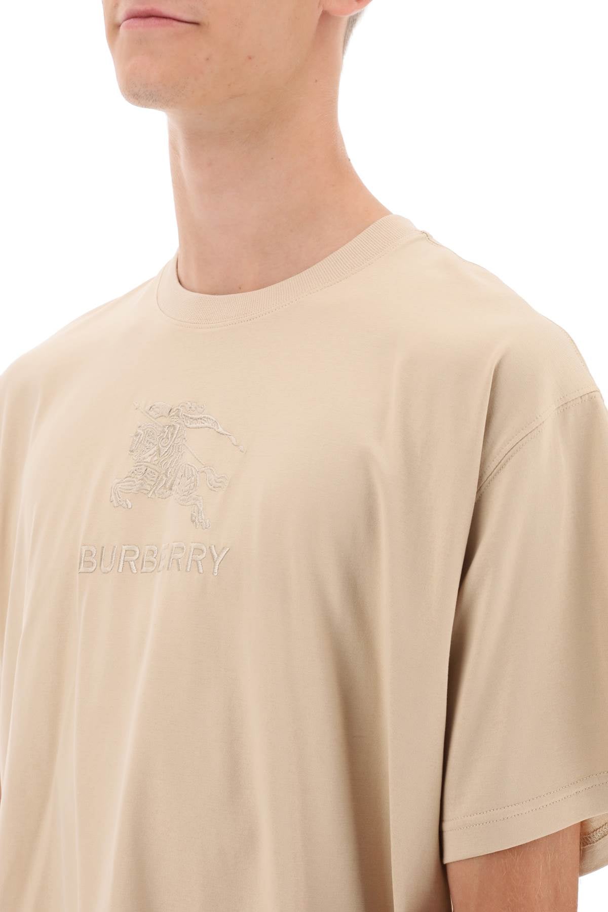 Burberry tempah t-shirt with embroidered ekd - VivaceVenus