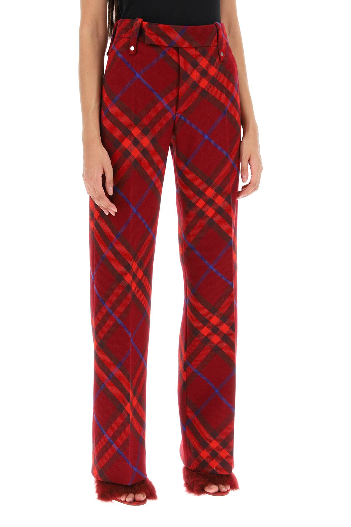 burberry check wool pants - VivaceVenus