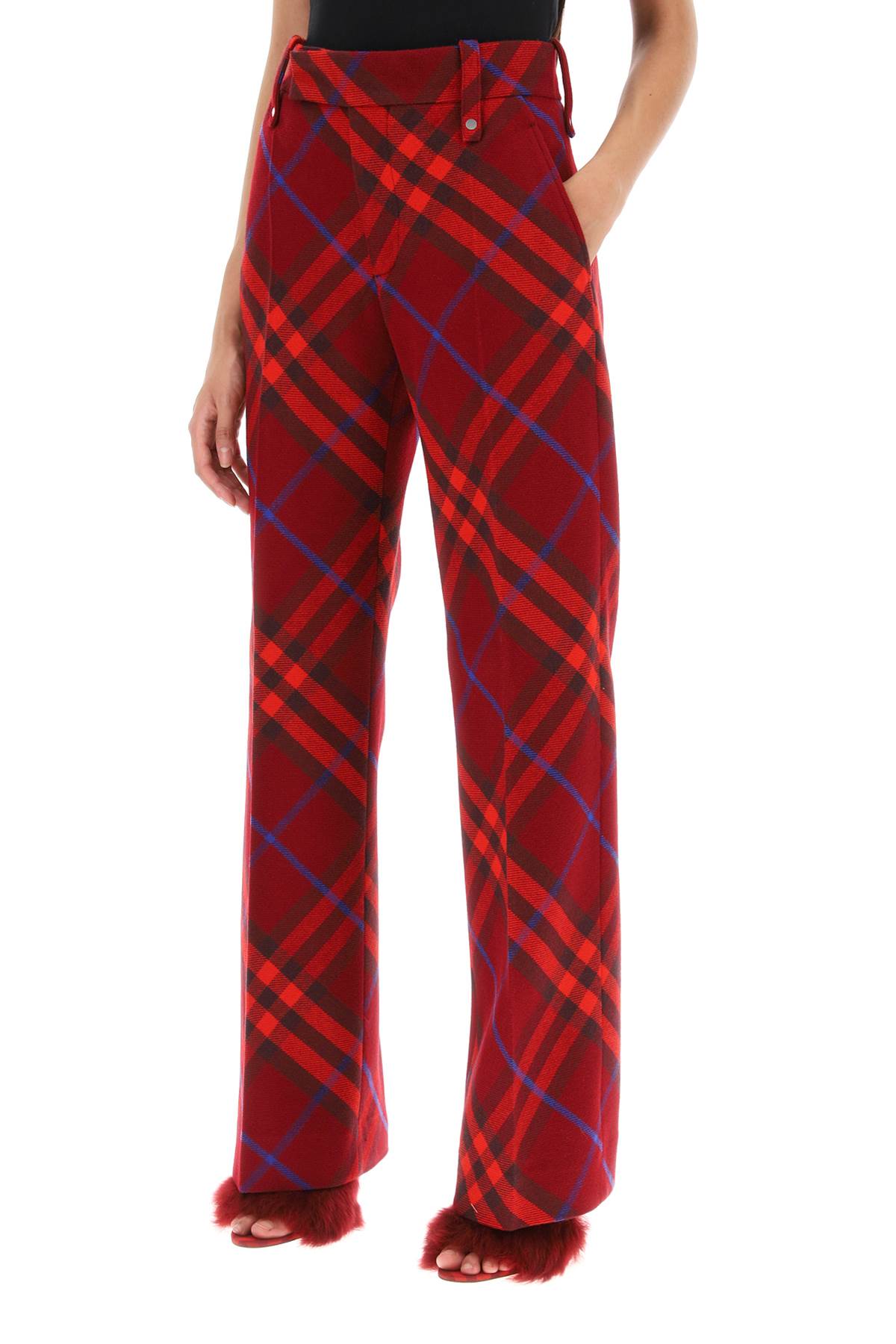 burberry check wool pants - VivaceVenus