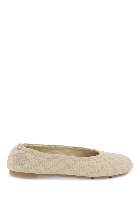 Burberry quilted leather sadler ballet flats