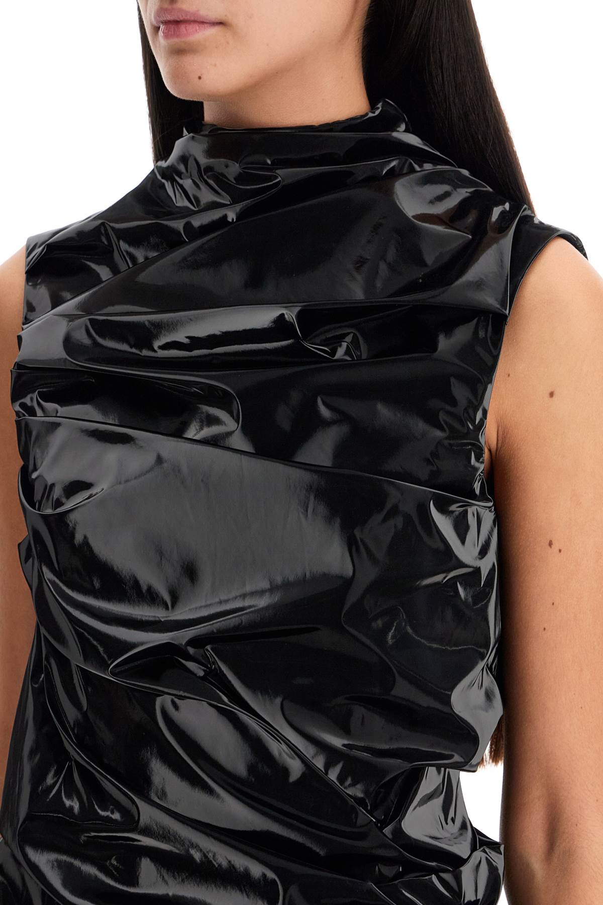 Alexander Mcqueen laminated jersey dress - VivaceVenus