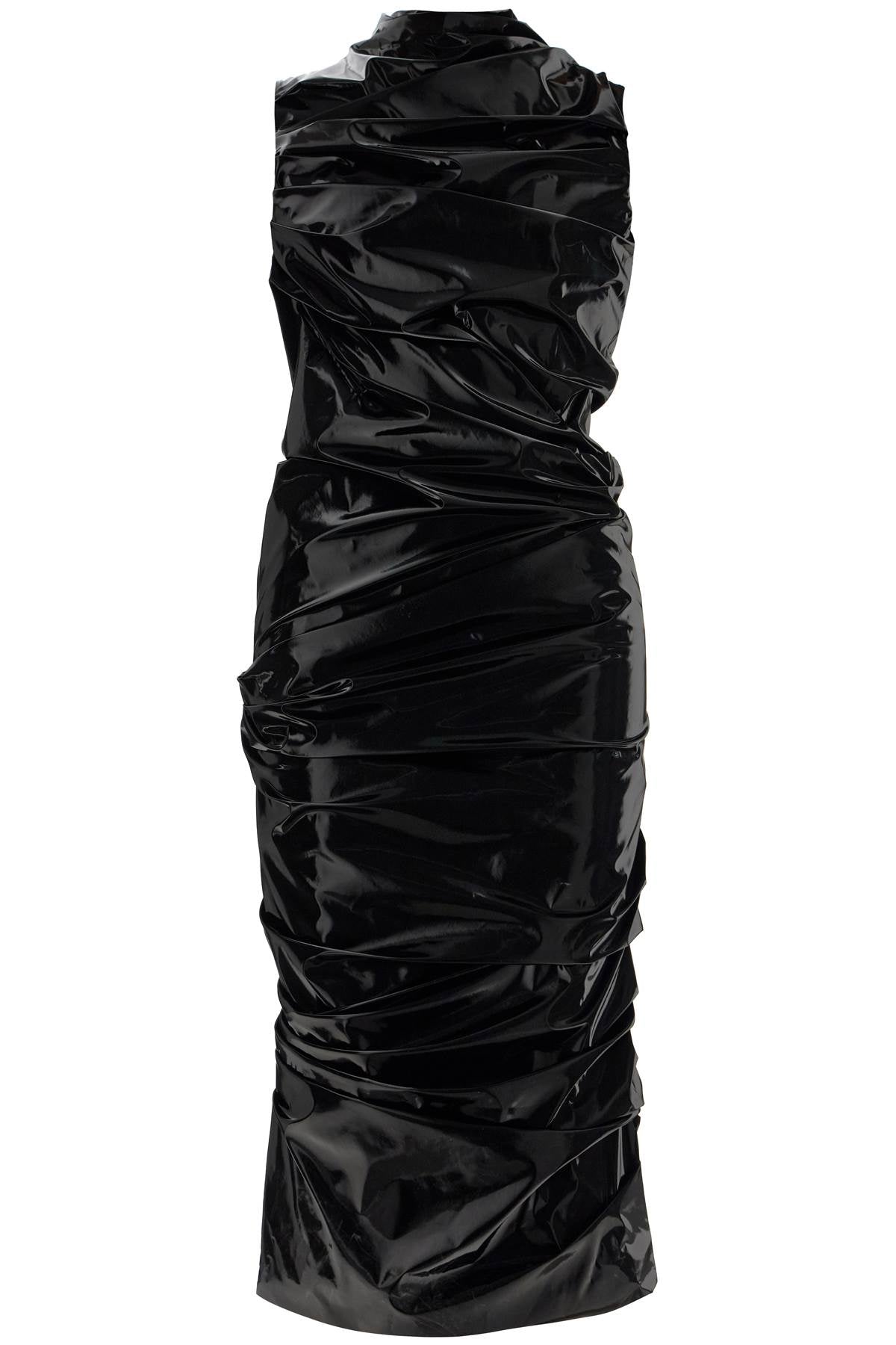 Alexander Mcqueen laminated jersey dress - VivaceVenus