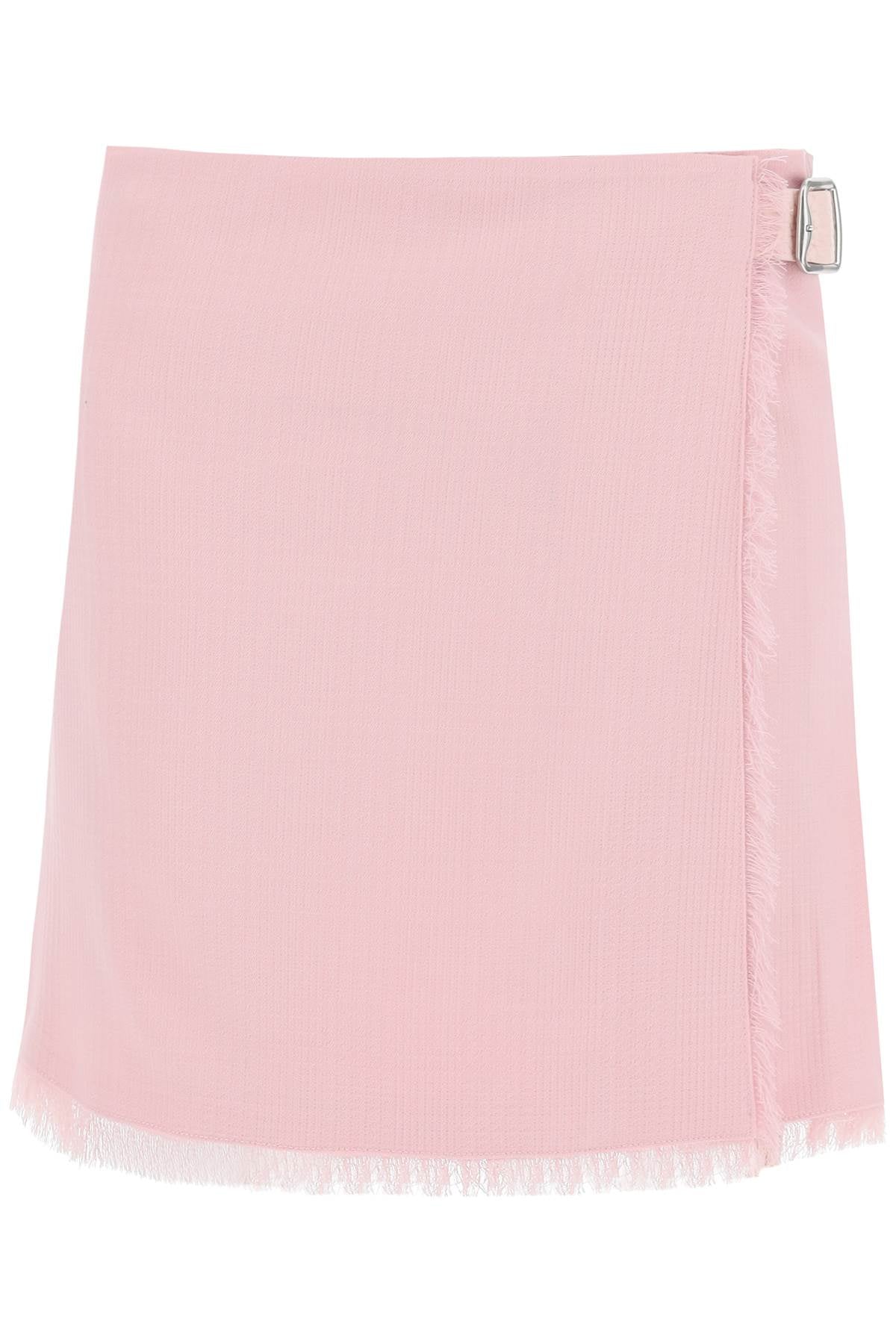 Burberry textured wool mini kilt skirt - VivaceVenus