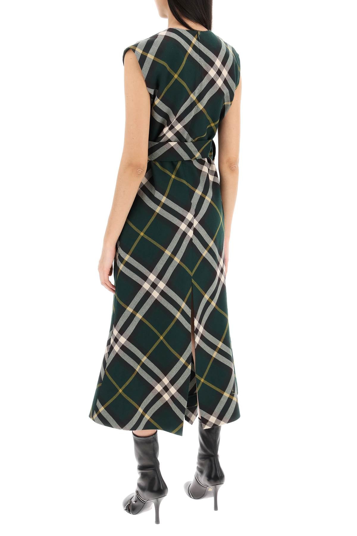 Burberry ered wool midi dress - VivaceVenus