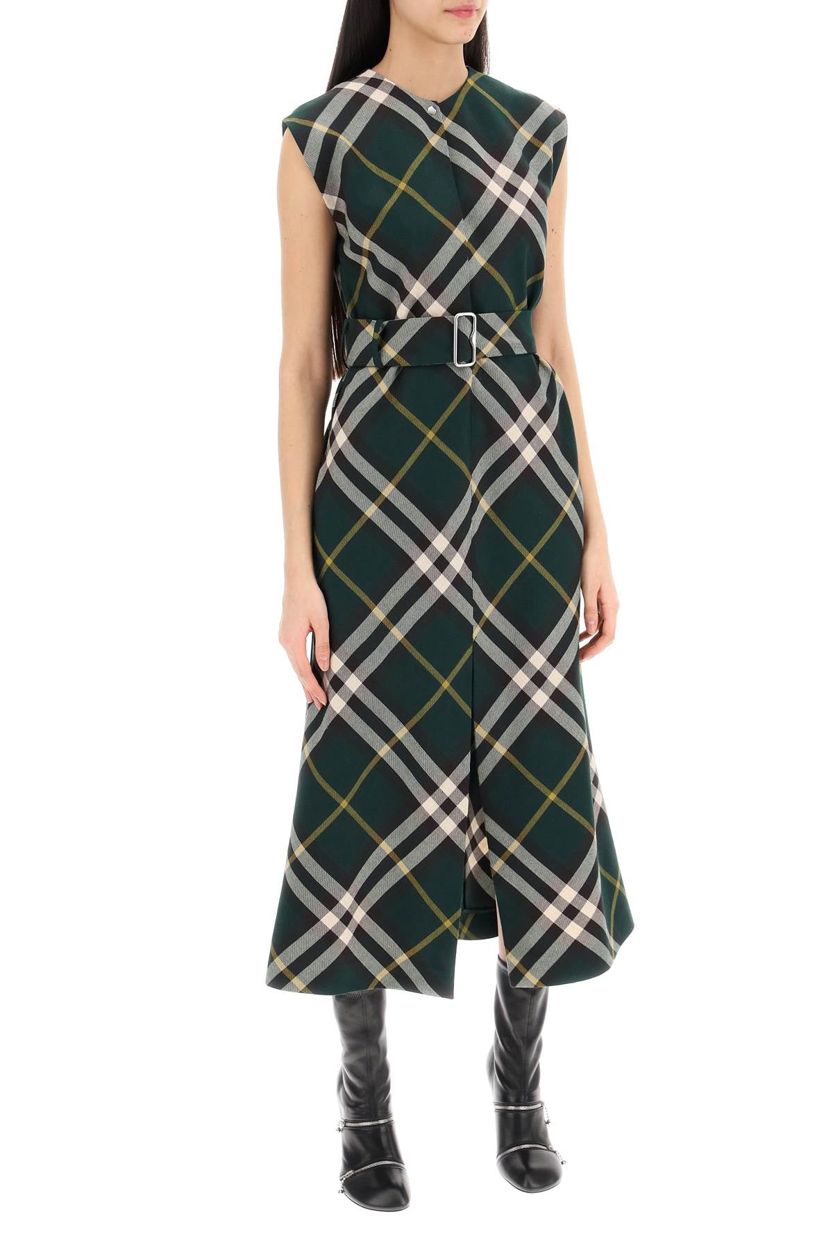 Burberry ered wool midi dress - VivaceVenus