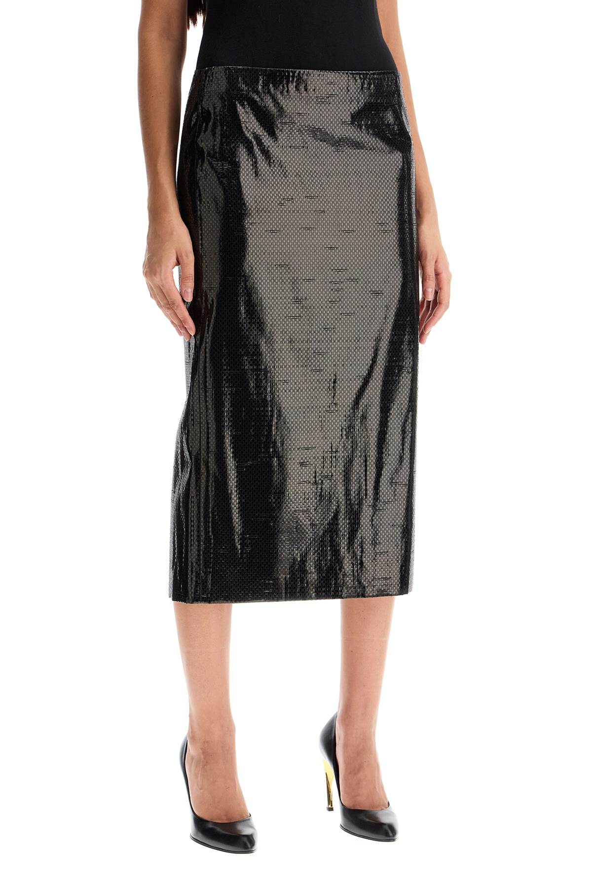 Alexander Mcqueen silk tarpaulin skirt - VivaceVenus