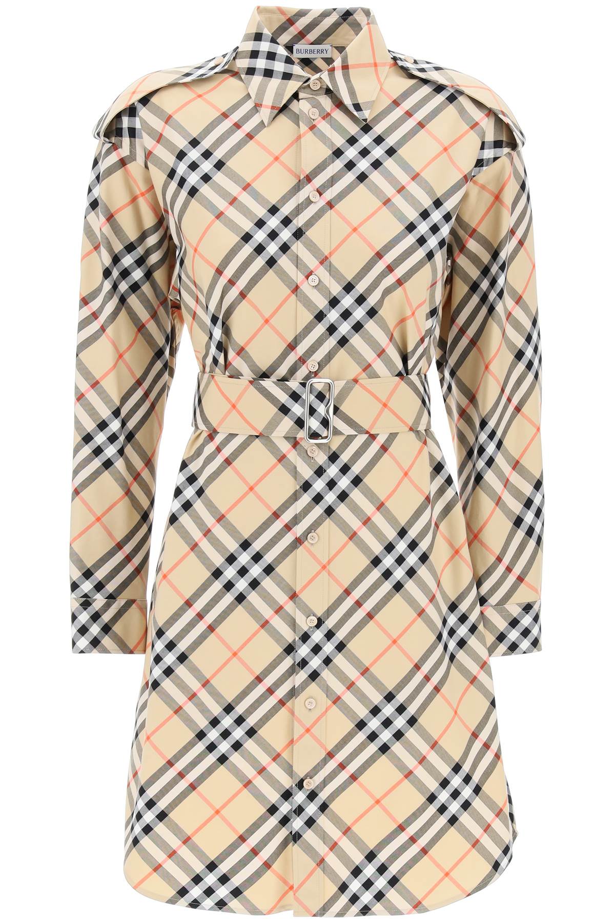 Burberry ered cotton chemisier dress - VivaceVenus