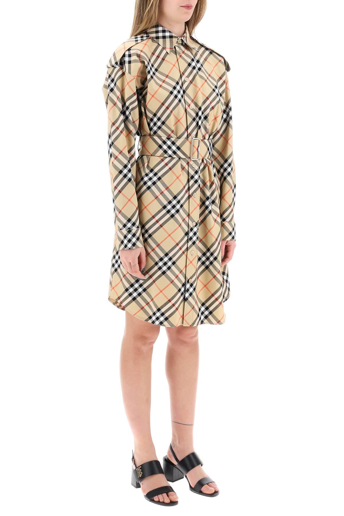 Burberry ered cotton chemisier dress - VivaceVenus