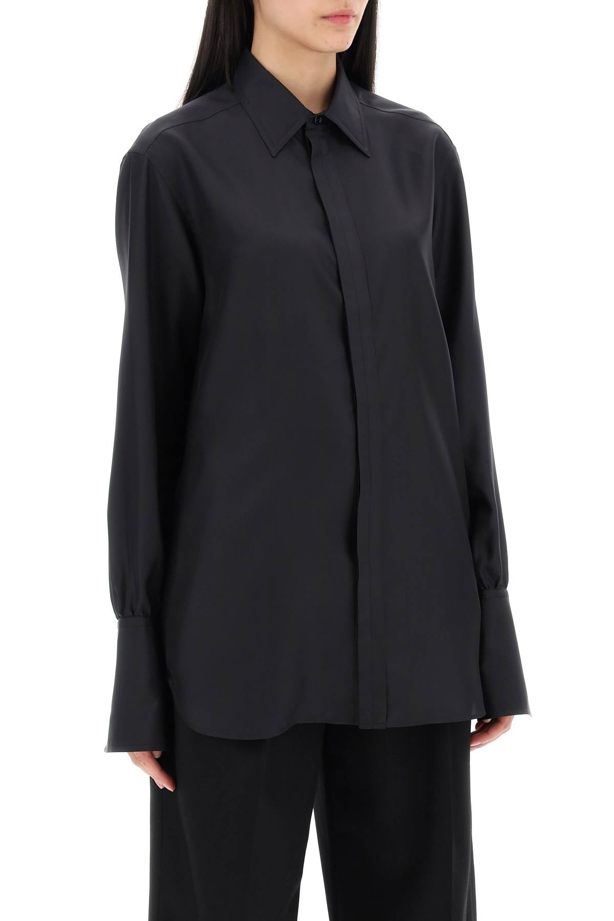 Burberry long-sleeved silk shirt - VivaceVenus