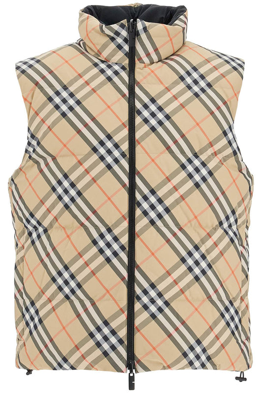 Burberry ered  reversible checkered nylon sleeveless - VivaceVenus