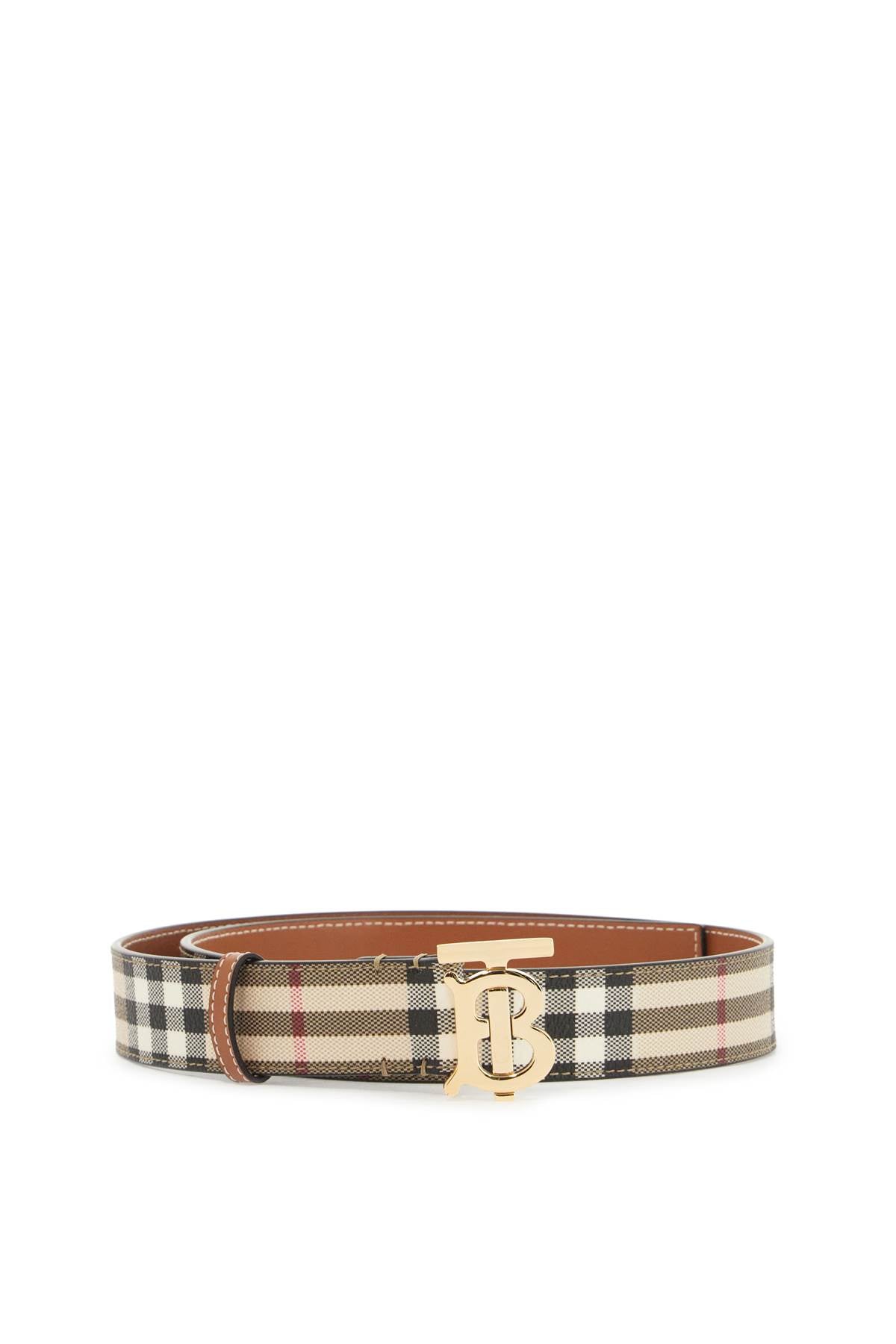 Burberry ered belt in coated canvas with tb logo - VivaceVenus