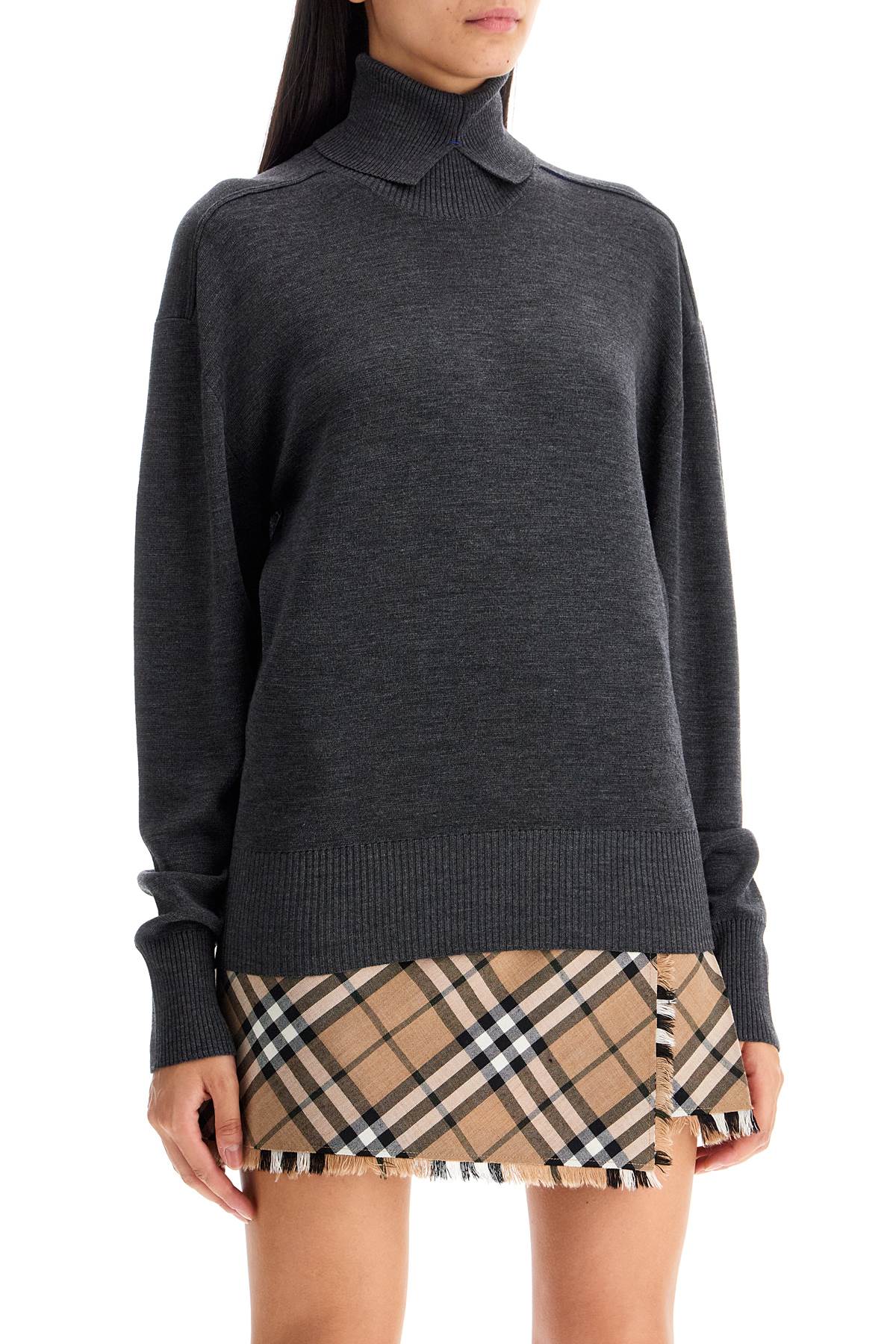 Burberry high-neck wool pullover sweater - VivaceVenus