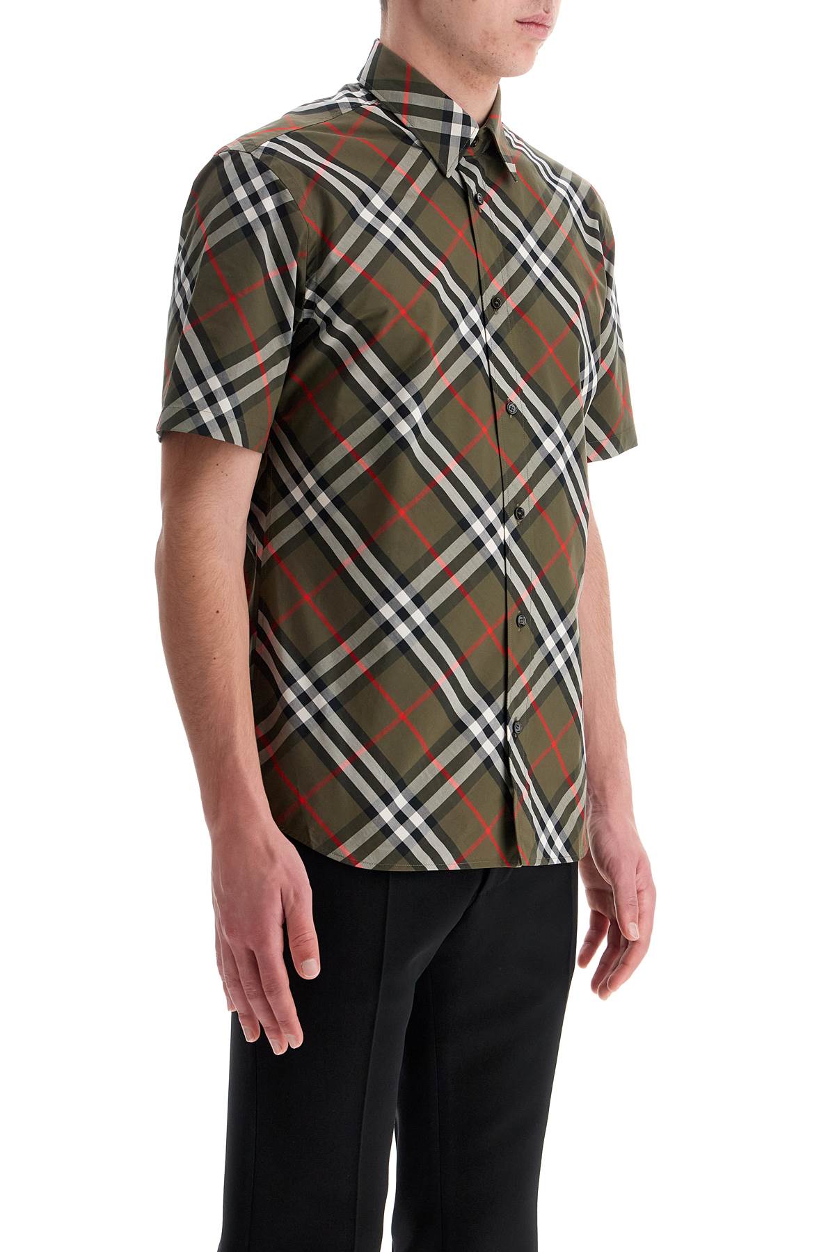 Burberry ered cotton short-sleeved shirt - VivaceVenus