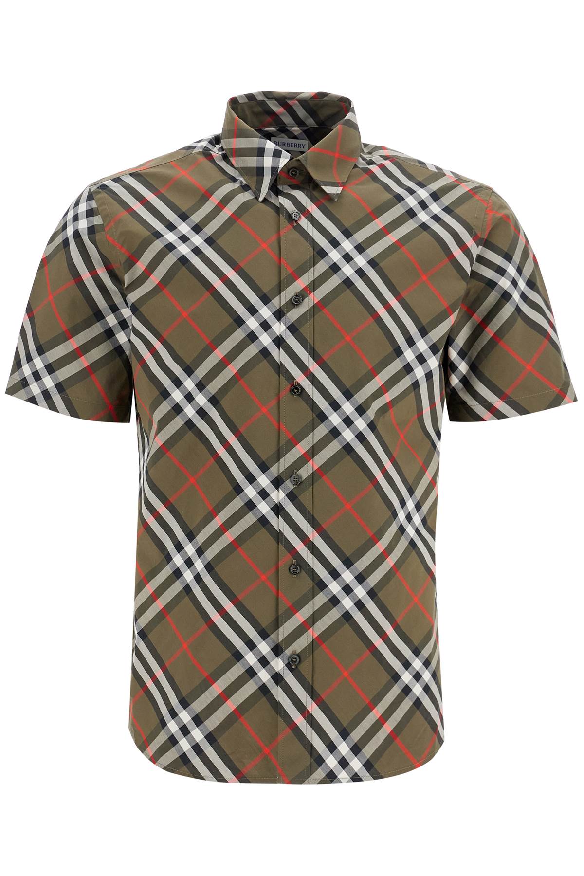 Burberry ered cotton short-sleeved shirt - VivaceVenus