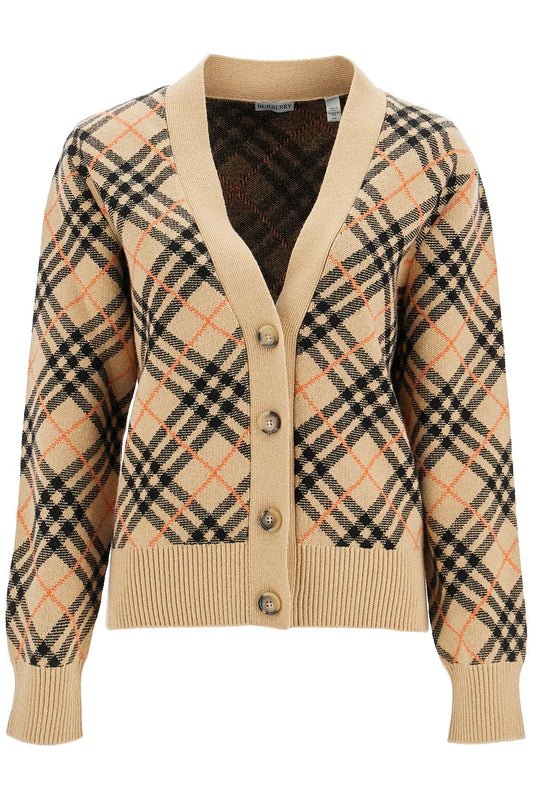 Burberry ered cashmere boxy cardigan with - VivaceVenus