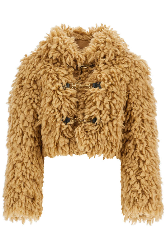 Burberry cropped faux fur effect jacket - VivaceVenus